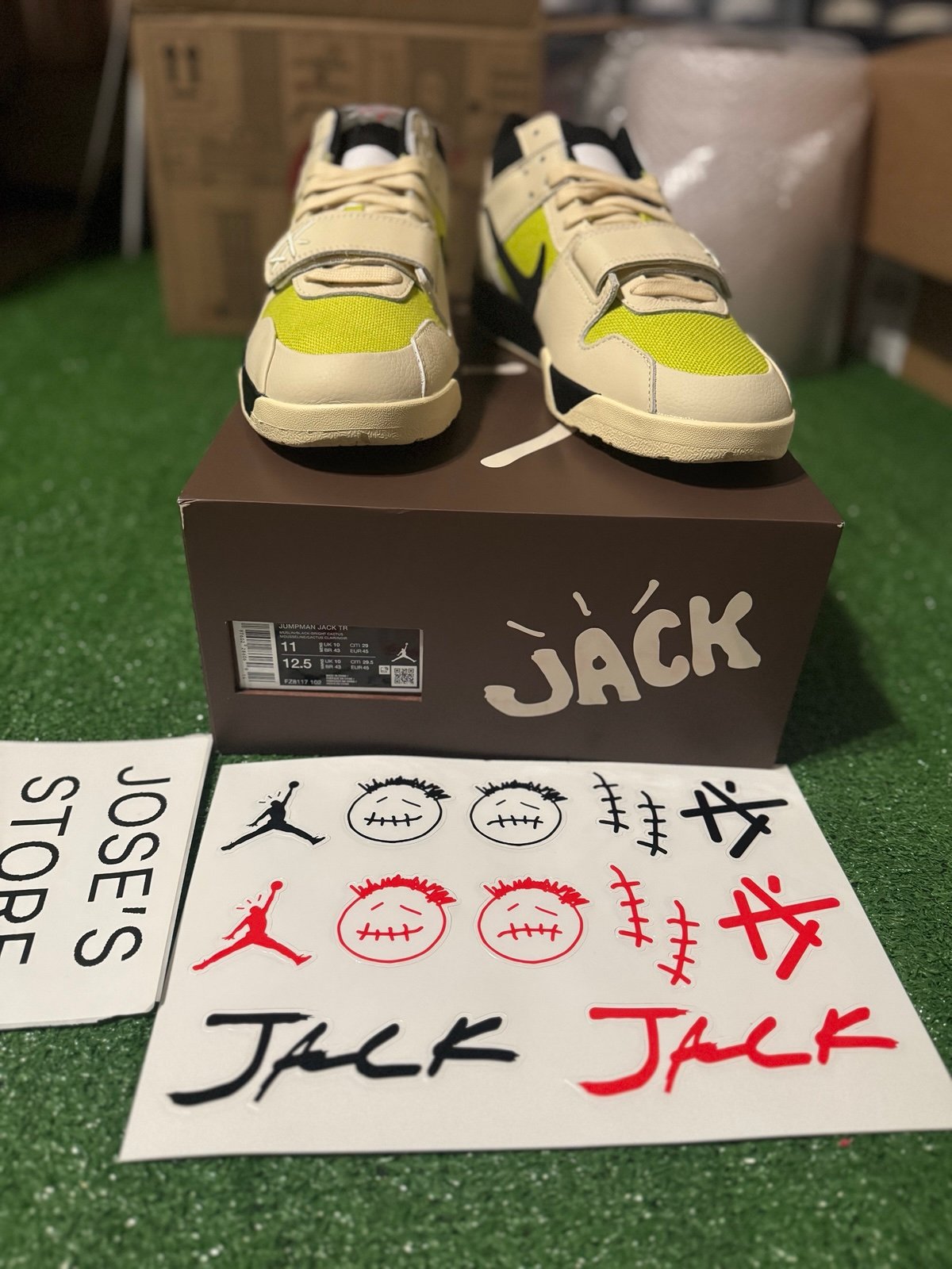 Jordan Travis Scott CJ-1 T-Rexx Jumpman Jack Bright Cactus
