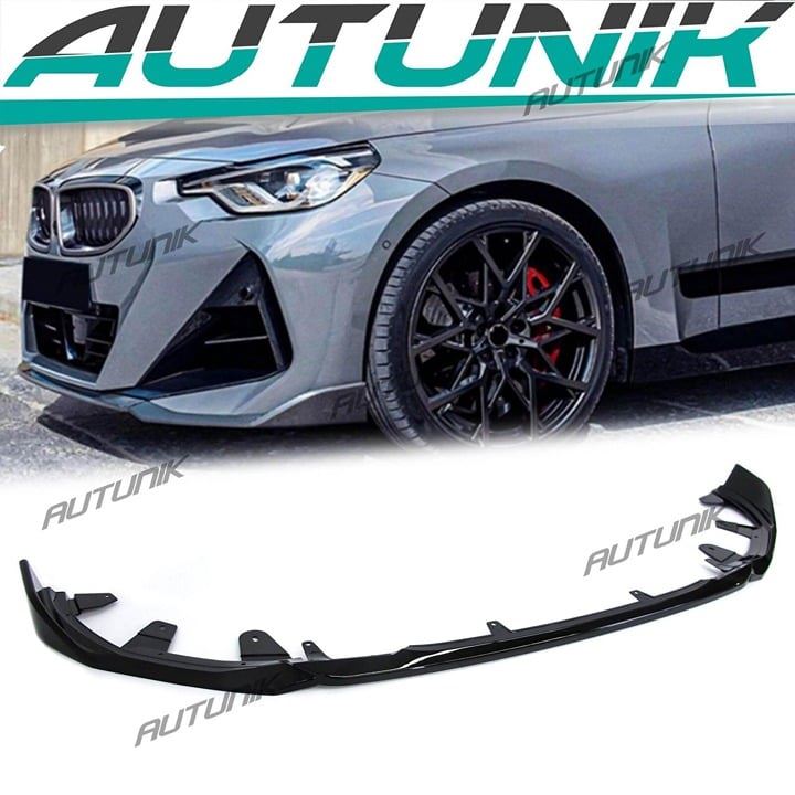 Front Bumper Lip Spoiler Splitter for 2022+ BMW 2 Series G42 Coupe 220i M240i
