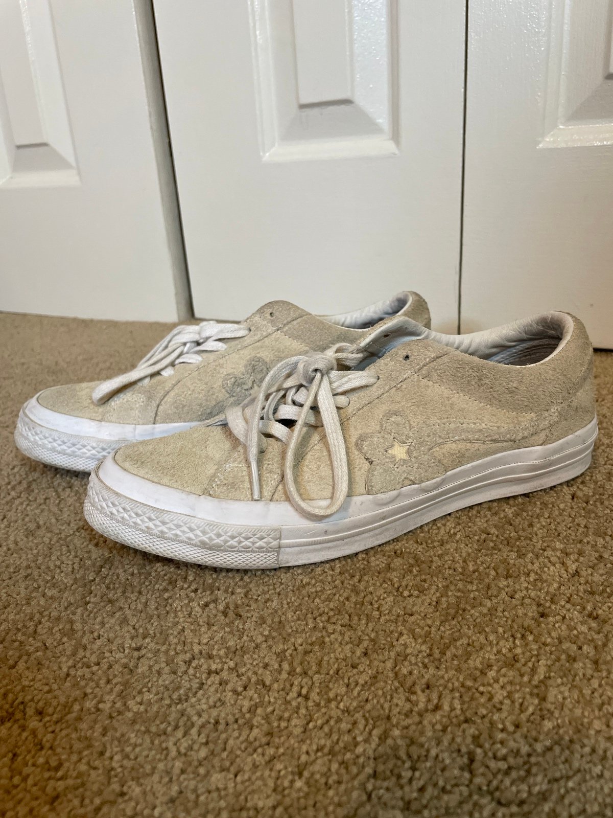 Converse One Star OX x Golf Le Fleur Beige Suede Leather