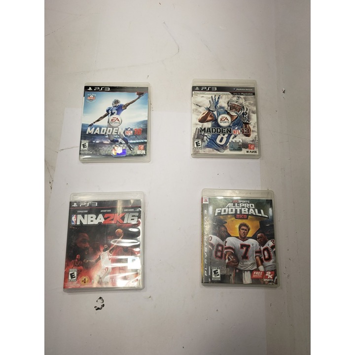 Lot Of 4 PS3 PlayStation 3 Video Games Madden NFL 13 & 16 2K Sports NBA 2K16