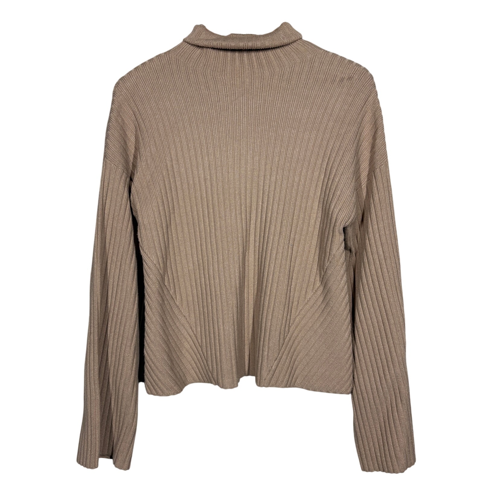 NEW! Joe's Jeans Ribbed Turtleneck Sweater Fawn Casual Knit Long Sleeve - S