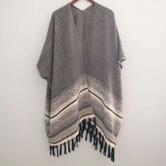 Loft Tassel Cape Scarf
