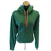 North Face Hoodie Womens Small Green Sweatshirt Pullover Kangaroo Pockets Sporty
