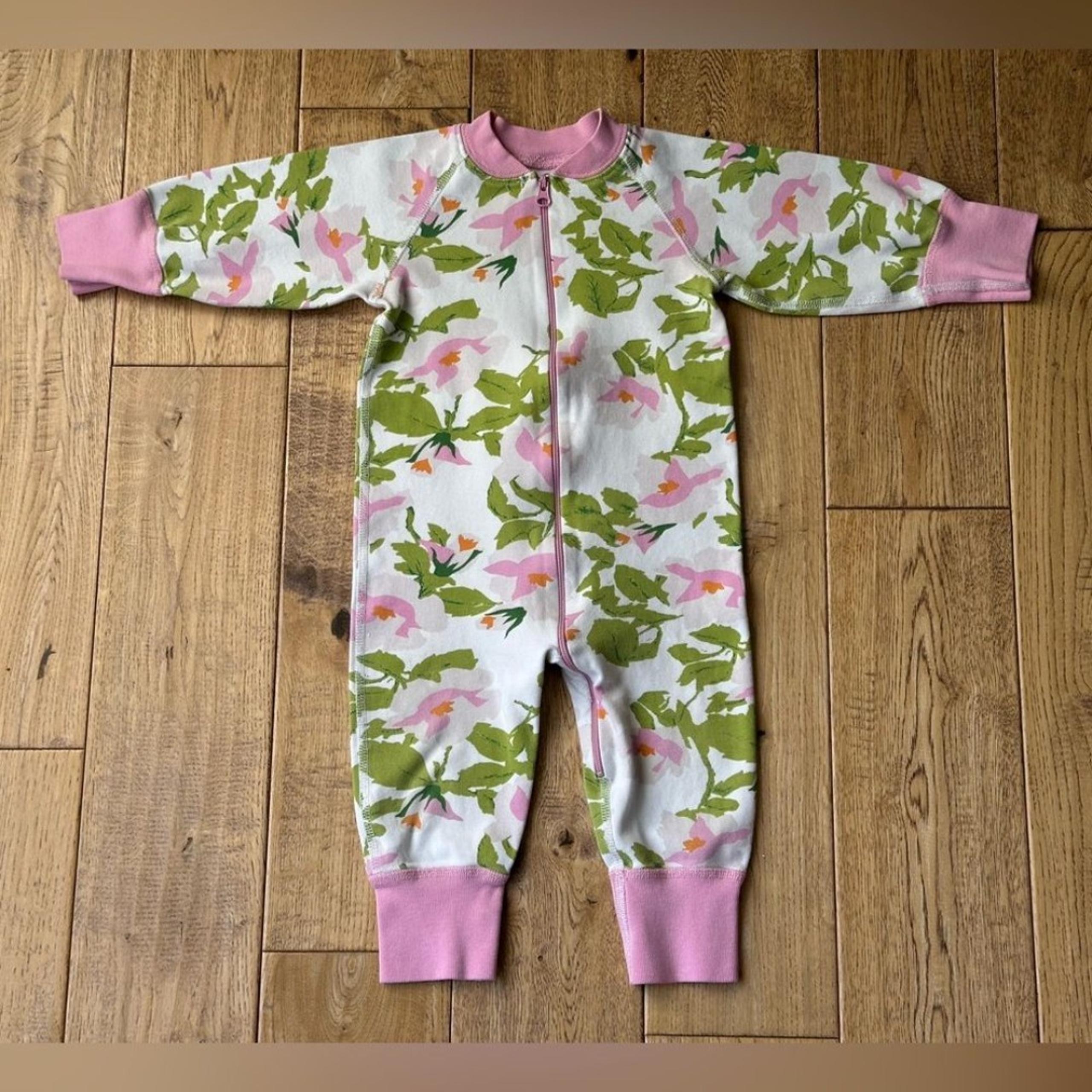 Hanna Andersson Floral Zip Sleeper size 70 cm / 6-12 Months