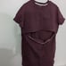 Movemama Nursing Zipper T-shirt Dress size Large in Maroon