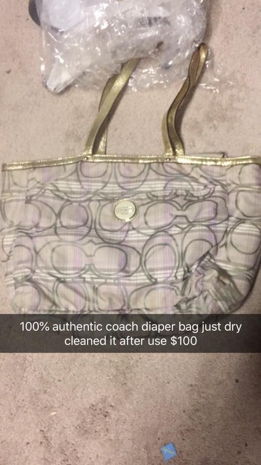 Coach diaper bag