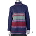Vintage Celtic Country Turtleneck Multi Color Irish Sweater Top S