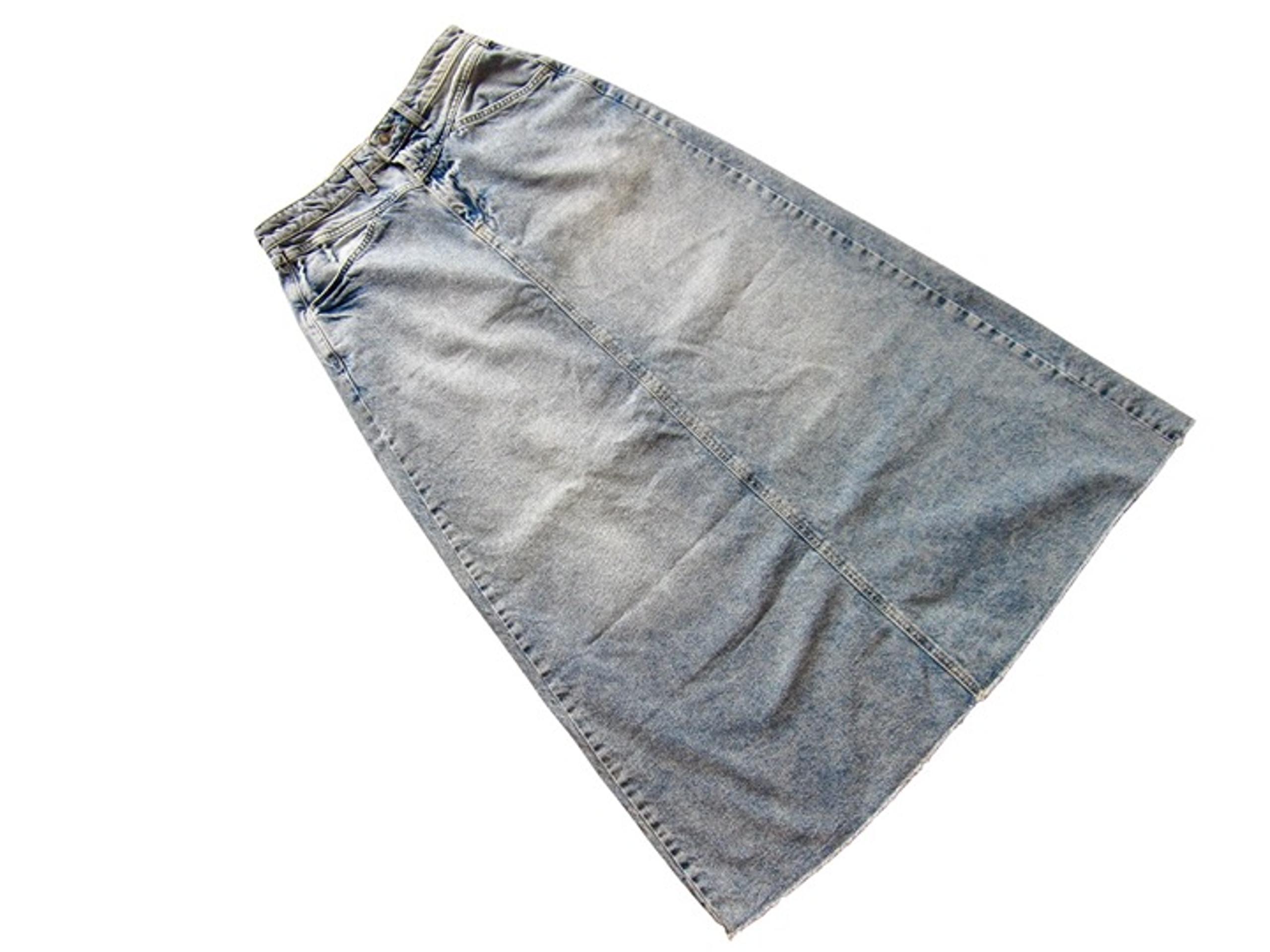 Free People We the Free Come As You Are Distressed Denim Maxi Skirt Women Size 6
