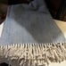 SFERRA Celine blanket cadet blue