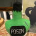 Pick your poison, accent rug, and Poison bottle