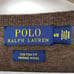 Polo Ralph Lauren 100% Merino Wool Brown V-Neck Custom Fit Lightweight Sweater