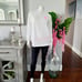 NEW (L) VS PINK Foldover Leggings and Campus Tee in dreamy pink originals