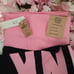 NEW (L) VS PINK Foldover Leggings and Campus Tee in dreamy pink originals