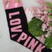 NEW (L) VS PINK Foldover Leggings and Campus Tee in dreamy pink originals