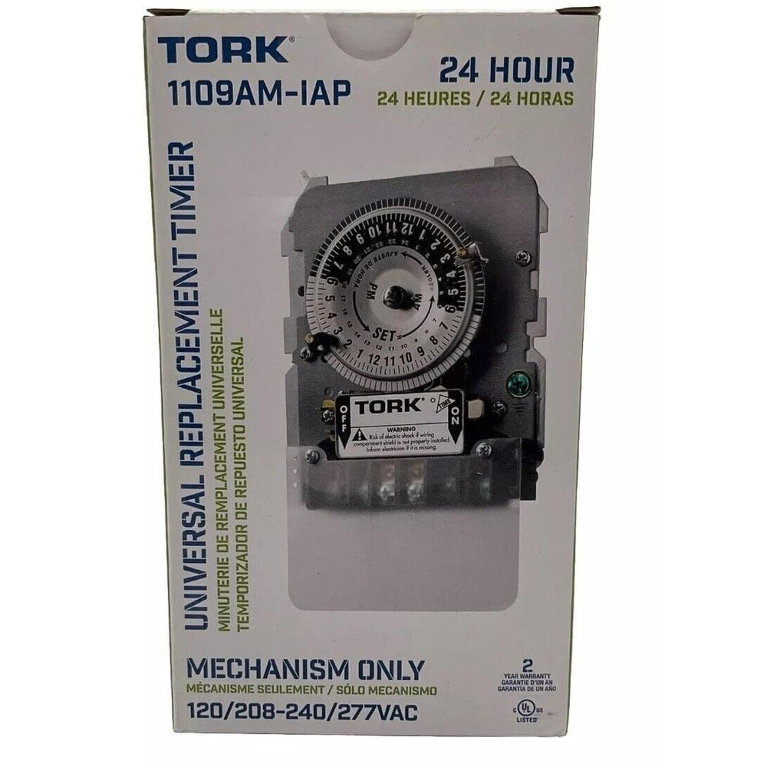 Tork 1109AM-IAP 24Hr Universal Replacement Timer Mechanism Only 120/208-240/277V