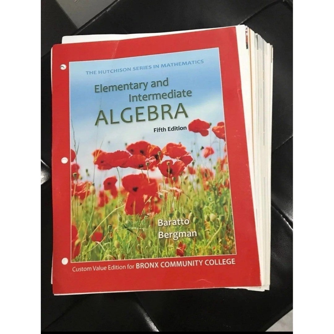 BCC Elementary & Intermediate ALGEBRA 5th Edition