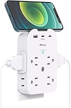 Mifaso Outlet Extender - Wall Surge Protector with 8 Outlets 3 USB 2