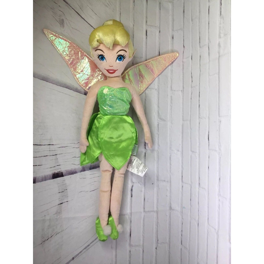 Disney Store Fairies Tinkerbell Fairy Princess Stuffed Plush Large Big 28in Doll