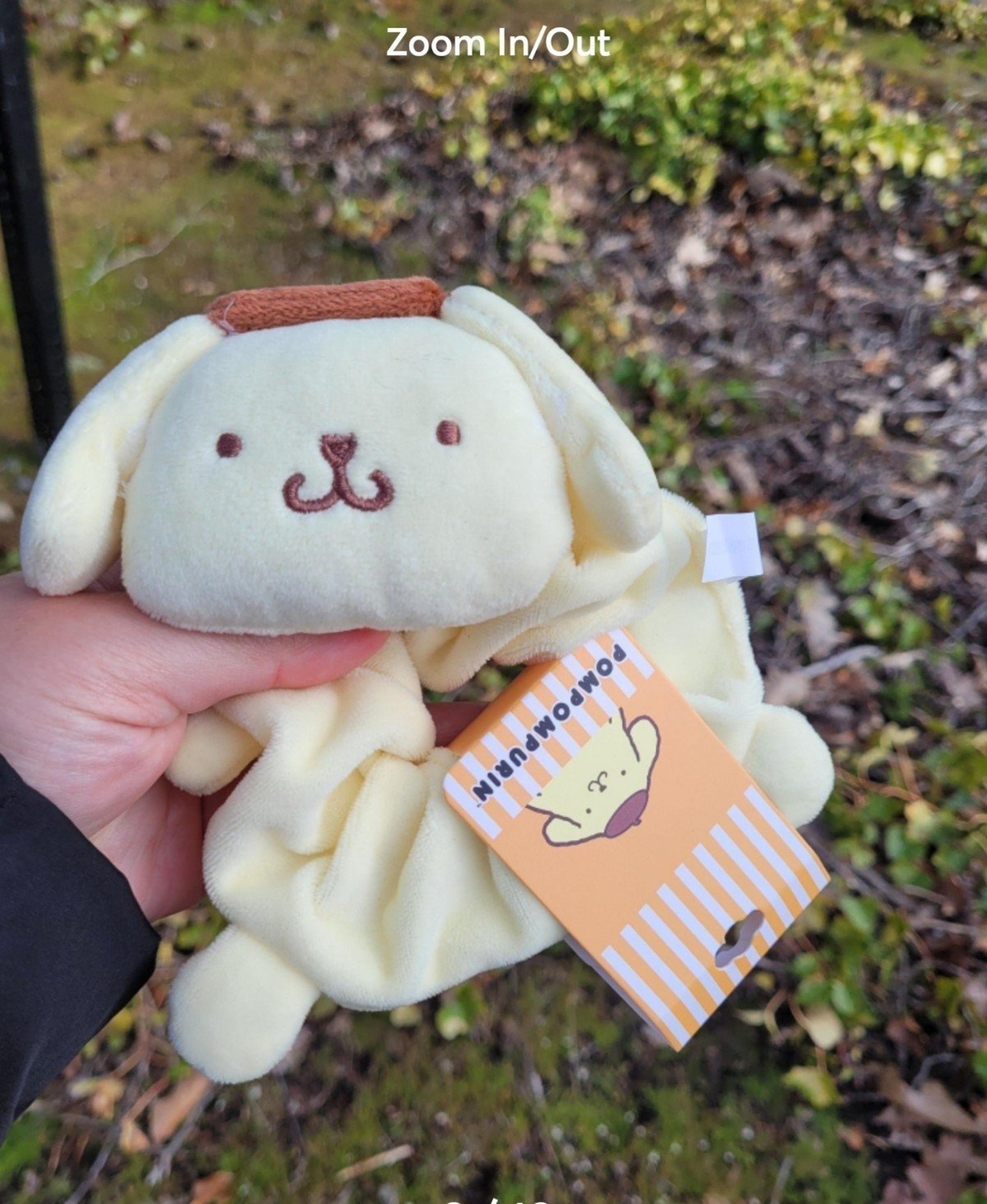 Pompompurin 3D figural hair scrunchie