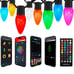 C9 Christmas Outdoor Lights, 66FT 100 LEDs, APP Controlled RGB String Lights