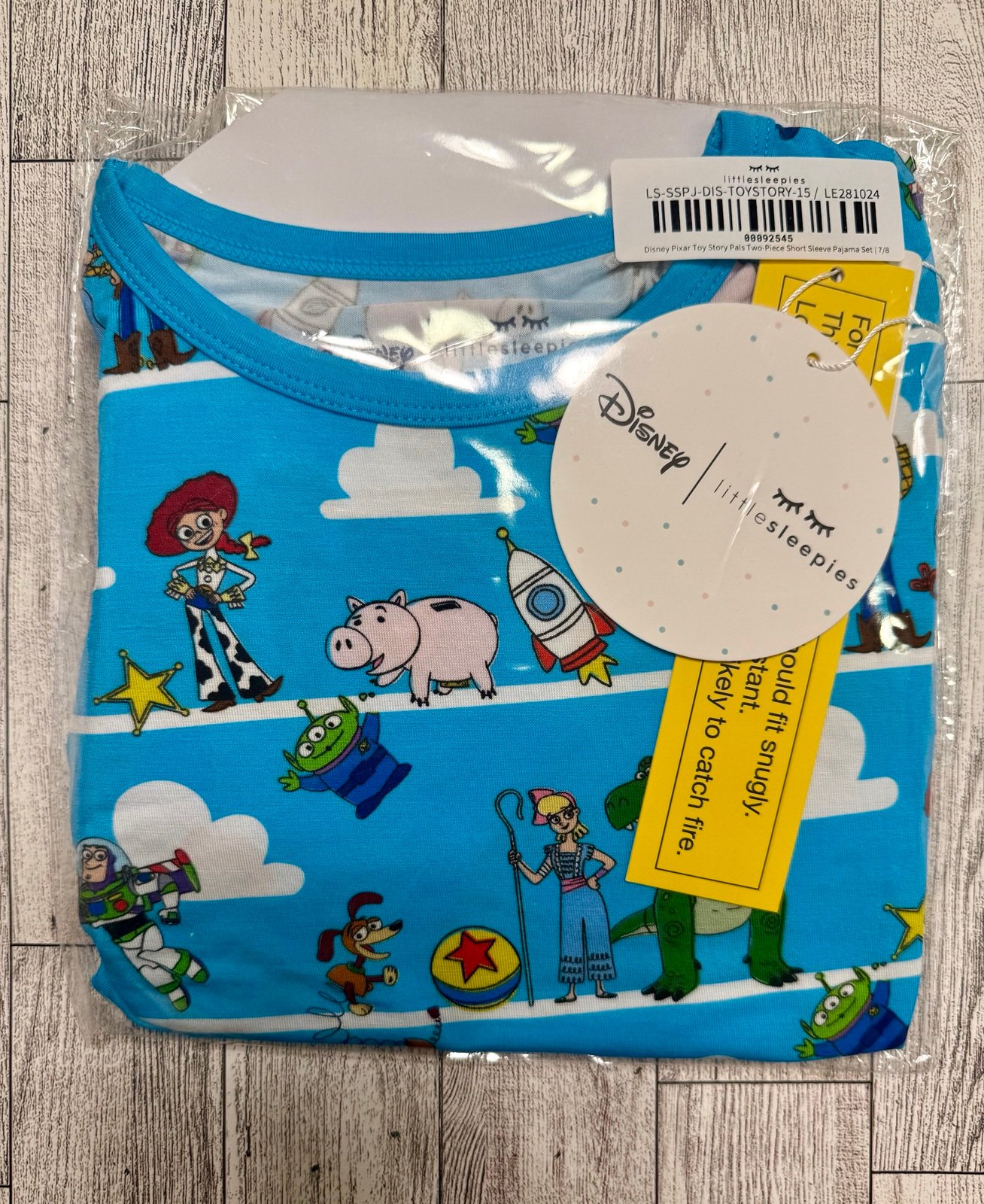 Little Sleepies Toy Story Pals Short Sleeve 2 piece pj 7/8