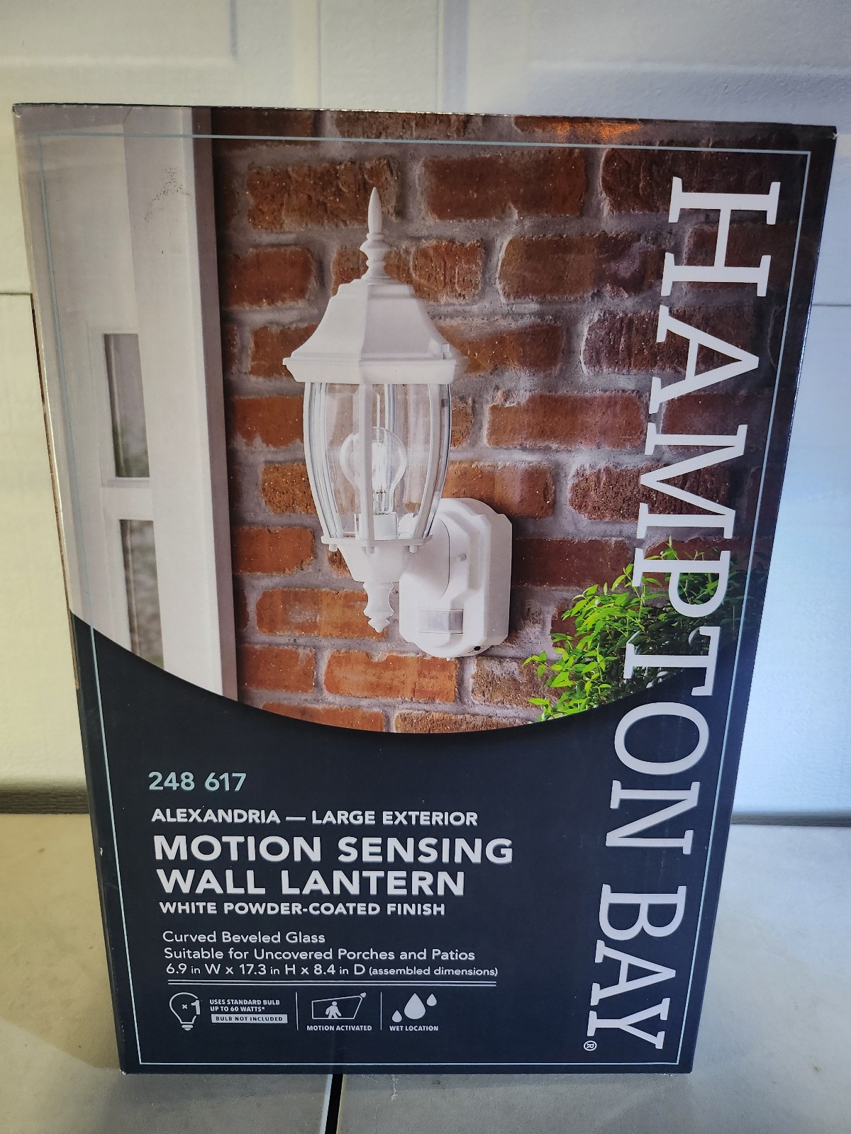 Hampton Bay Alexandria Motion Sensing Wall Lantern