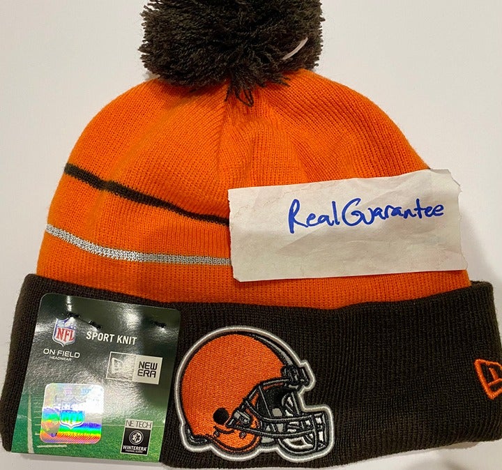 Nwt RARE 100% New Era 2014 ALT Cleveland Browns Sport Knit Hat NFL Cap Winter