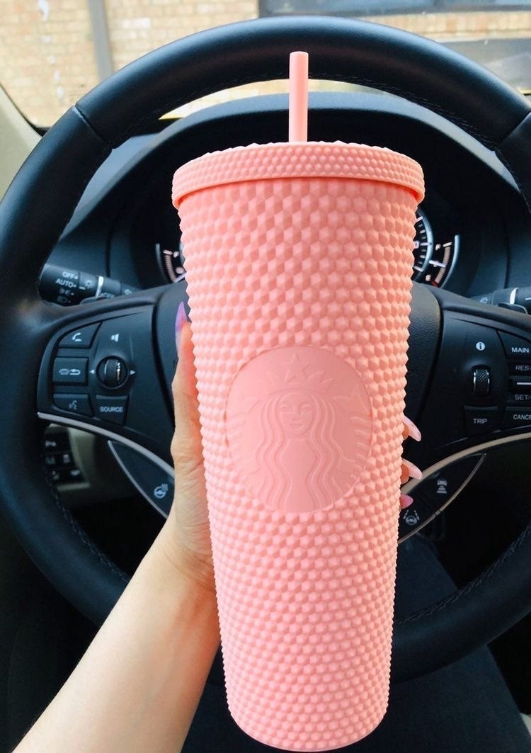 Starbucks matte pink tumbler