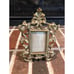 stunning Vintage Victorian style ornate brass frame picture size 2.5x3.5 inches