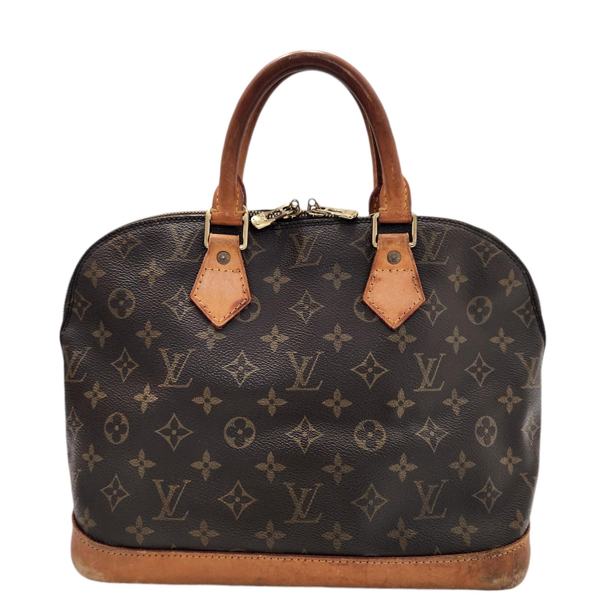 Authentic Vintage LOUIS VUITTON ALMA PM Bag In Monogram Canvas