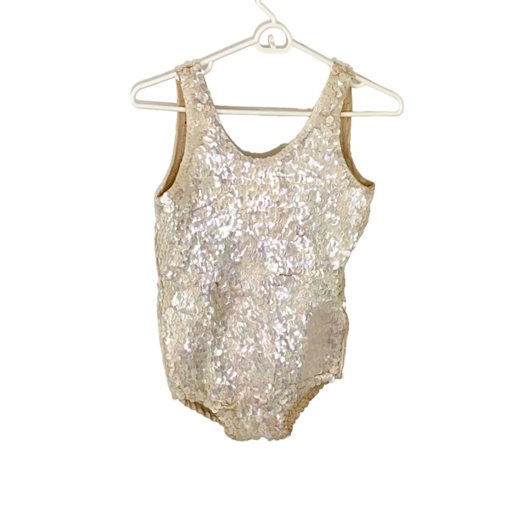Vintage Art Teen Sports Wear Co Sequin Girls Body Suit - 10