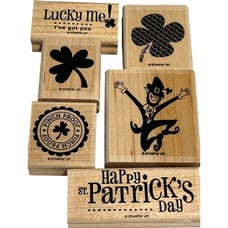 Stampin' Up! Pinch Proof Leprechaun St. Patrick's Day Rubber Stamp Set Unused