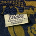 Vintage Bates Bedspread 80x112 Royal Blue & Avocado with Fringe