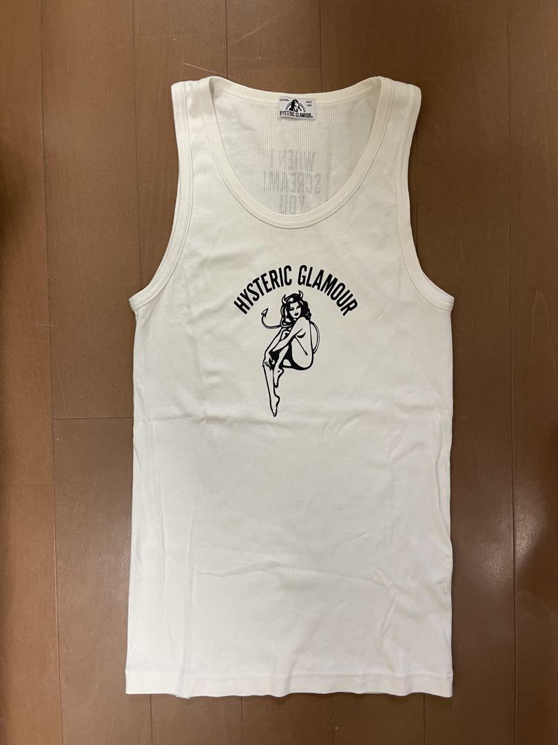 HYSTERIC GLAMOUR Round Body Tank Top Free Size White