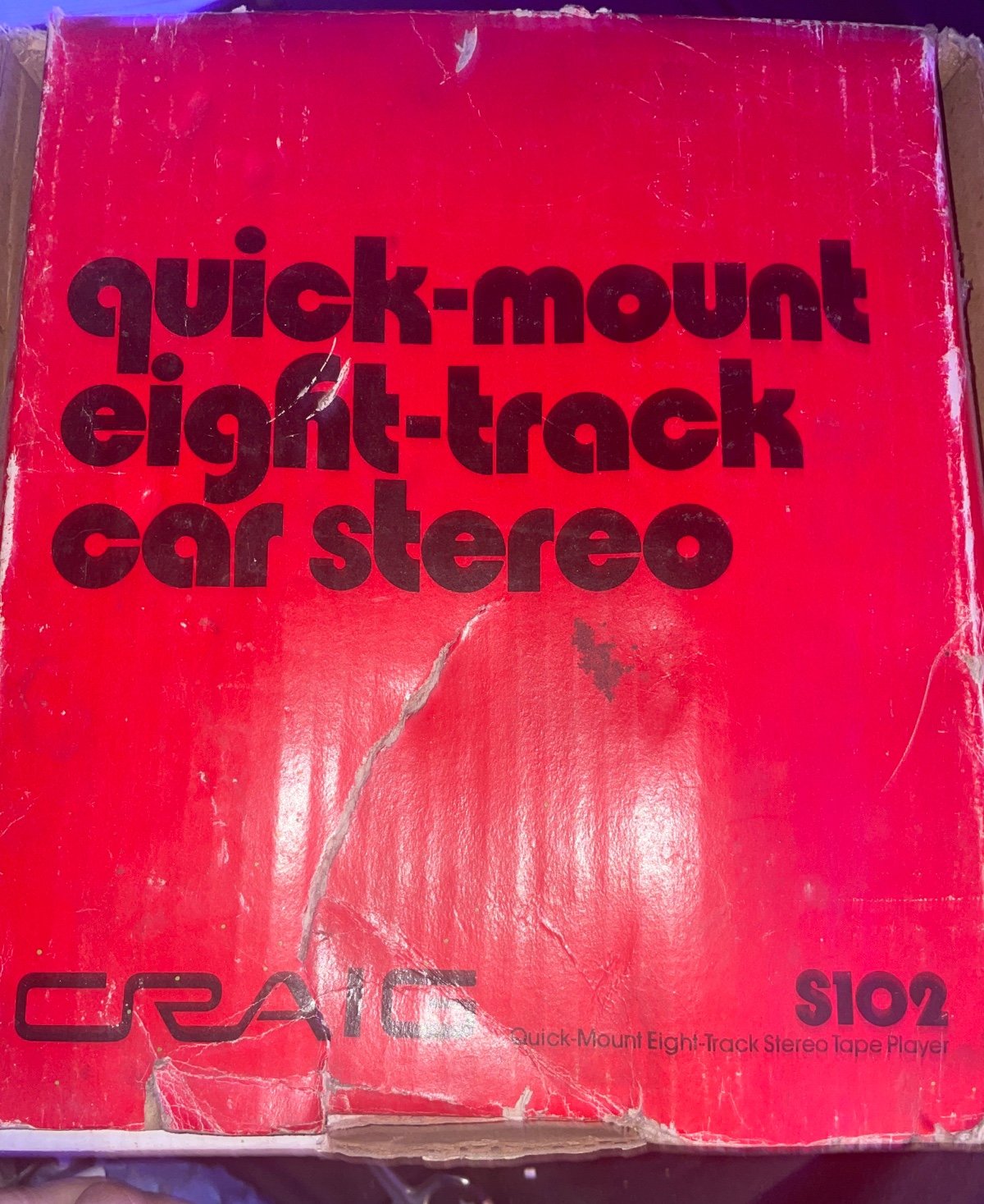Vintage Craig Eight-Track Car Stereo