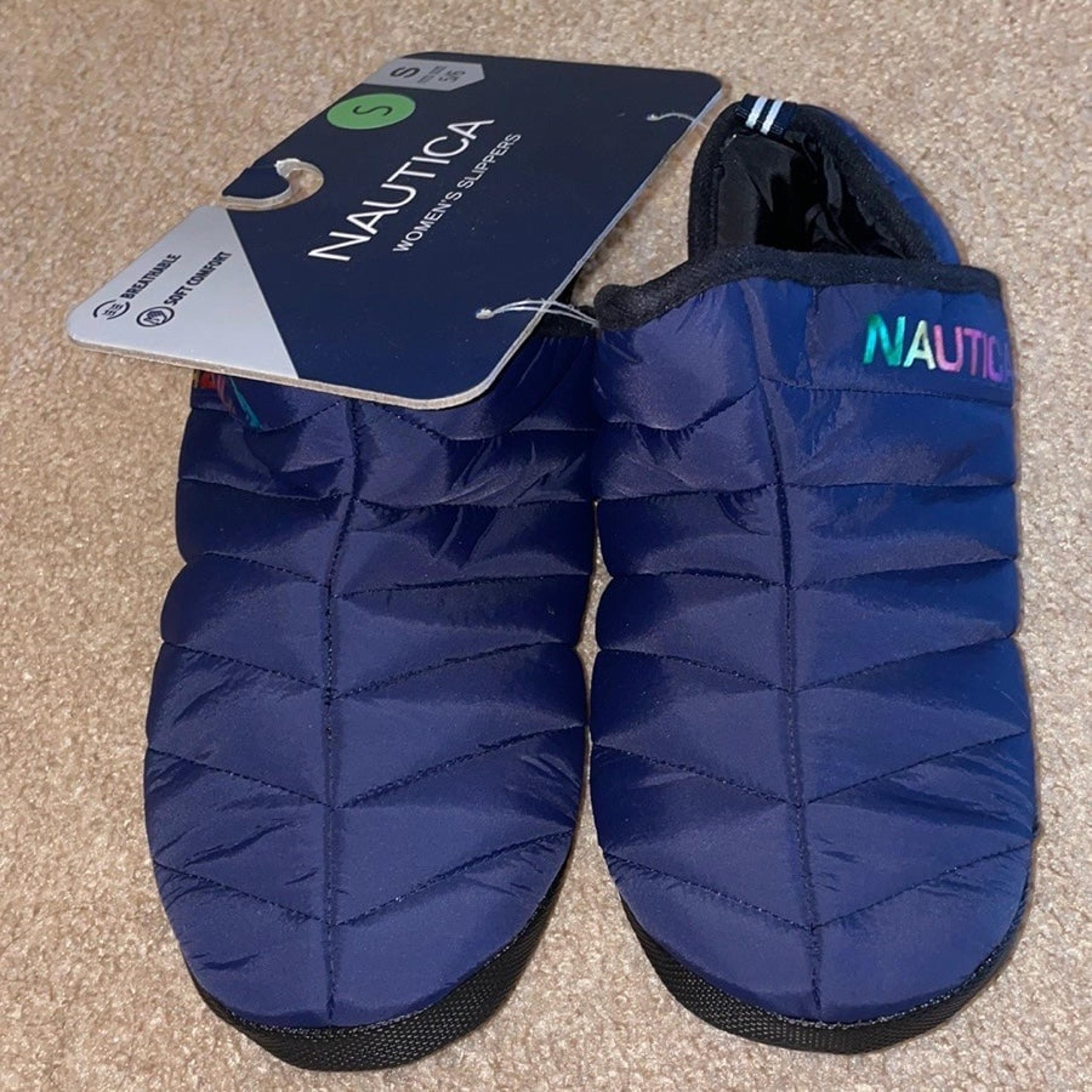 Womens New Nautica Mavis Blue Slippers