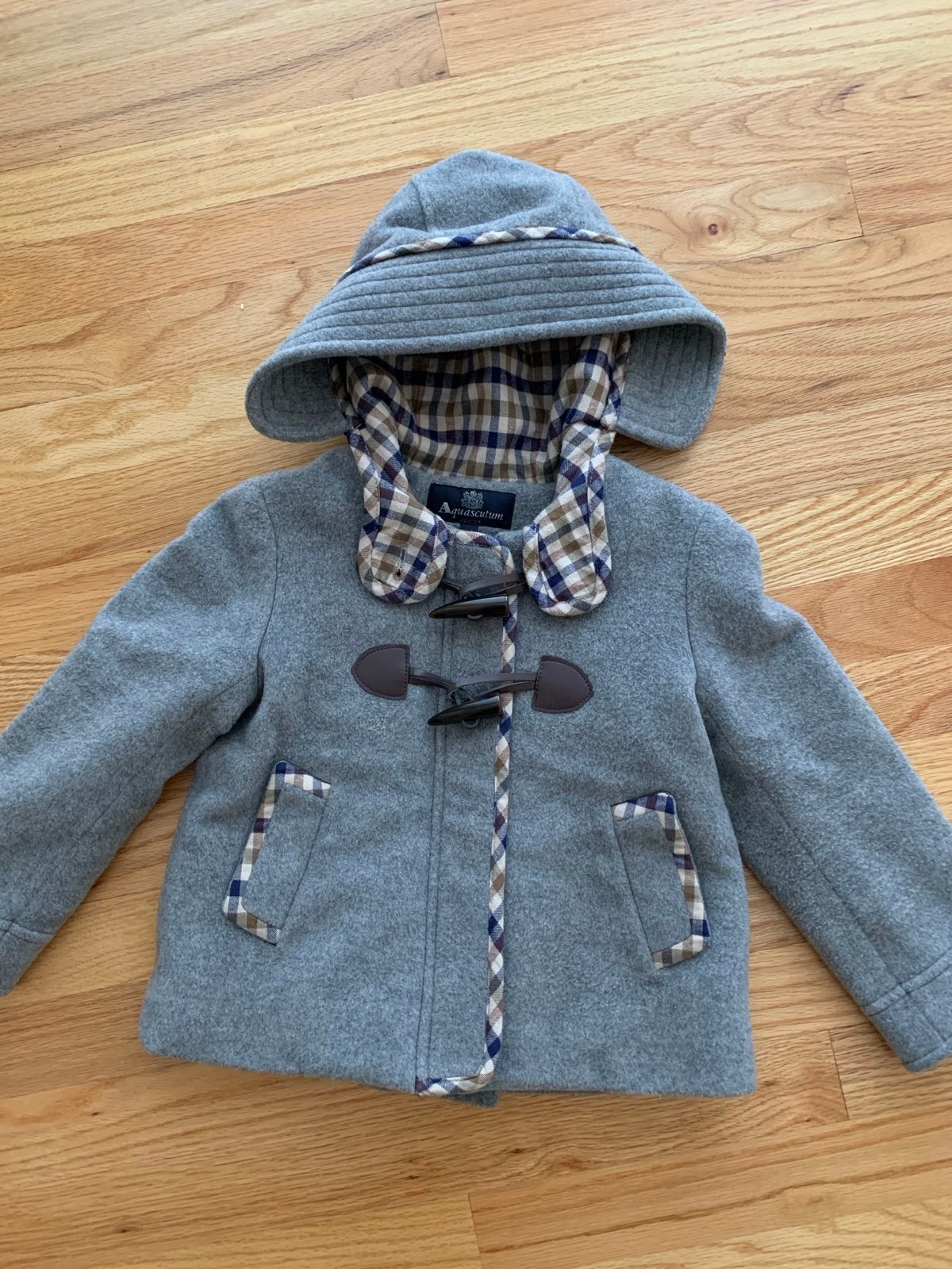 British Aquasqutum Kids Sz 4 Wool Coat