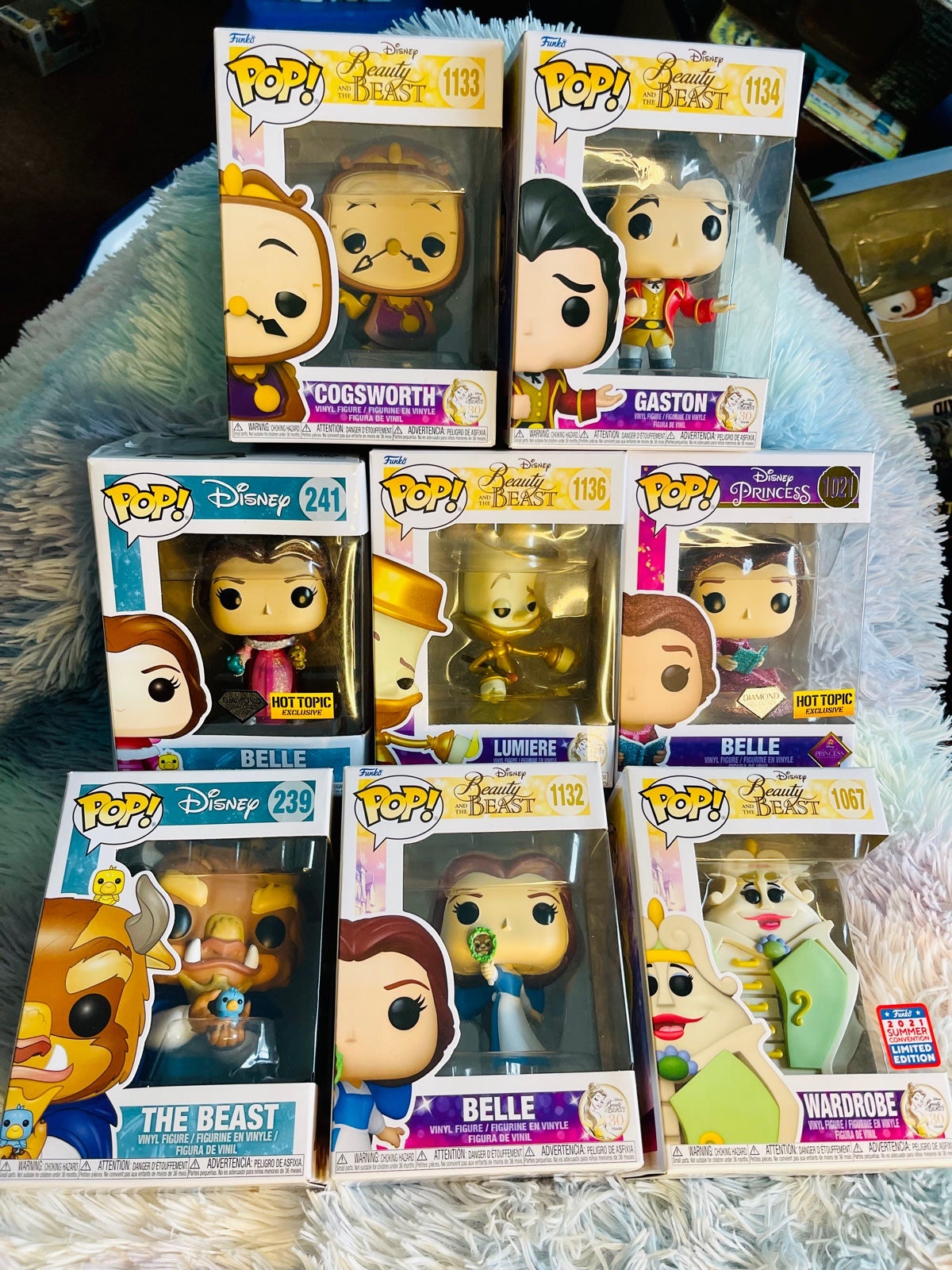 Huge lot of eight Disney Beauty and the Beast Funko pops: offers