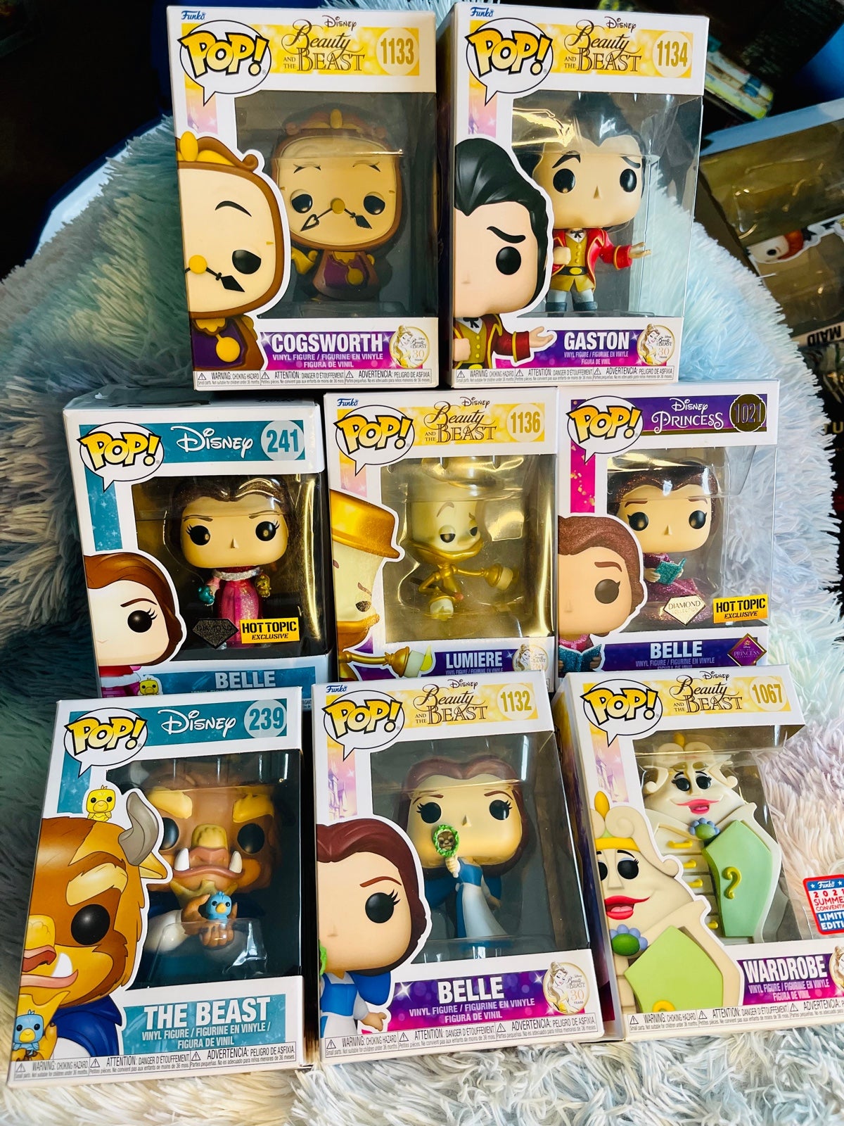 Huge lot of eight Disney Beauty and the Beast Funko pops: offers