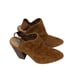 Steve Madden Logan Cognac Brown Suede Slingback Mules Size 8.5M