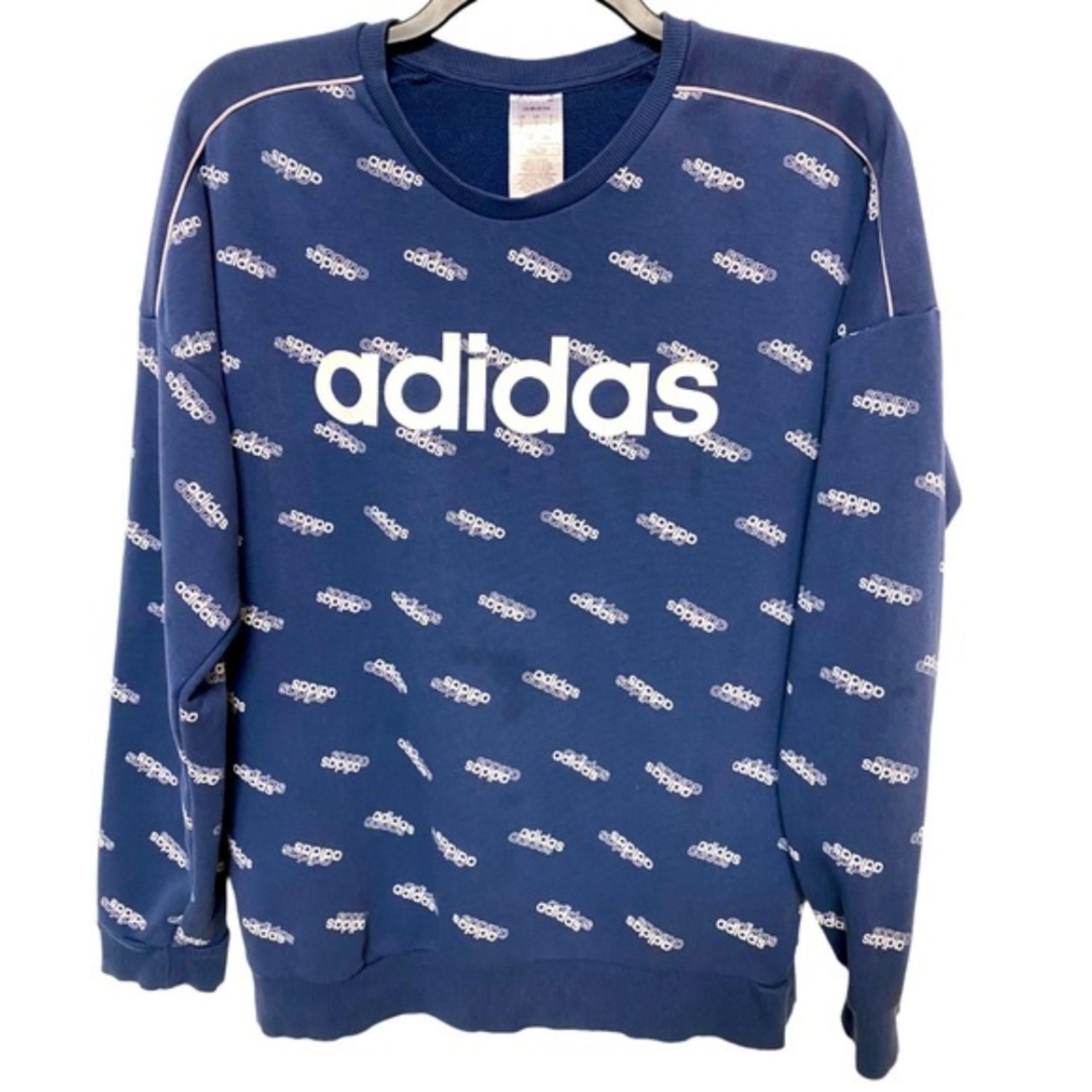 Adidas Men’s Tech Indigo Logo Sweater