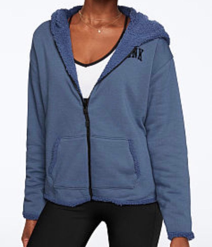 PINK Reversible Sherpa Lined Full-Zip
