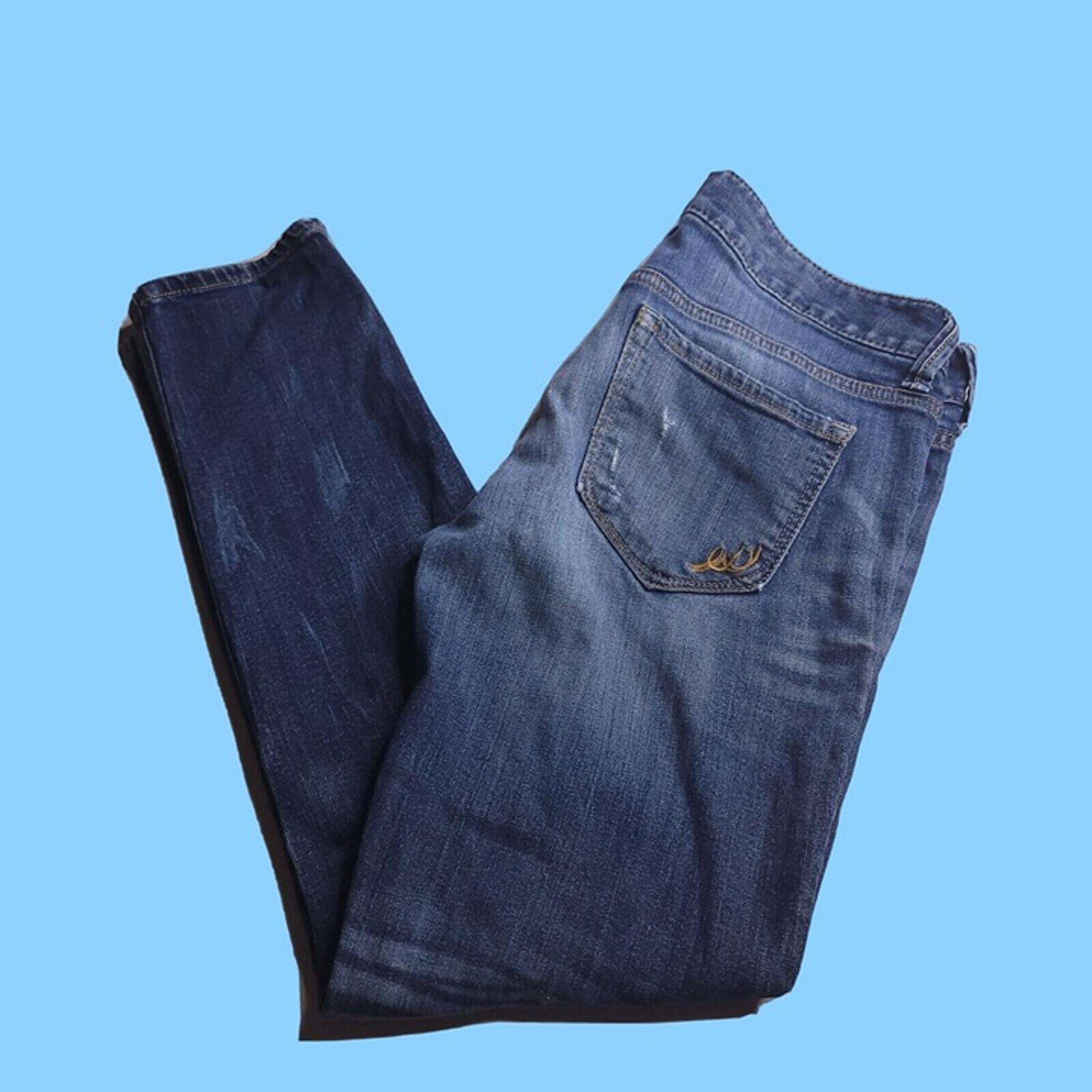 Express Womens Jeans Modern Boyfriend 2 Low Rise Distressed Destroyed Holes