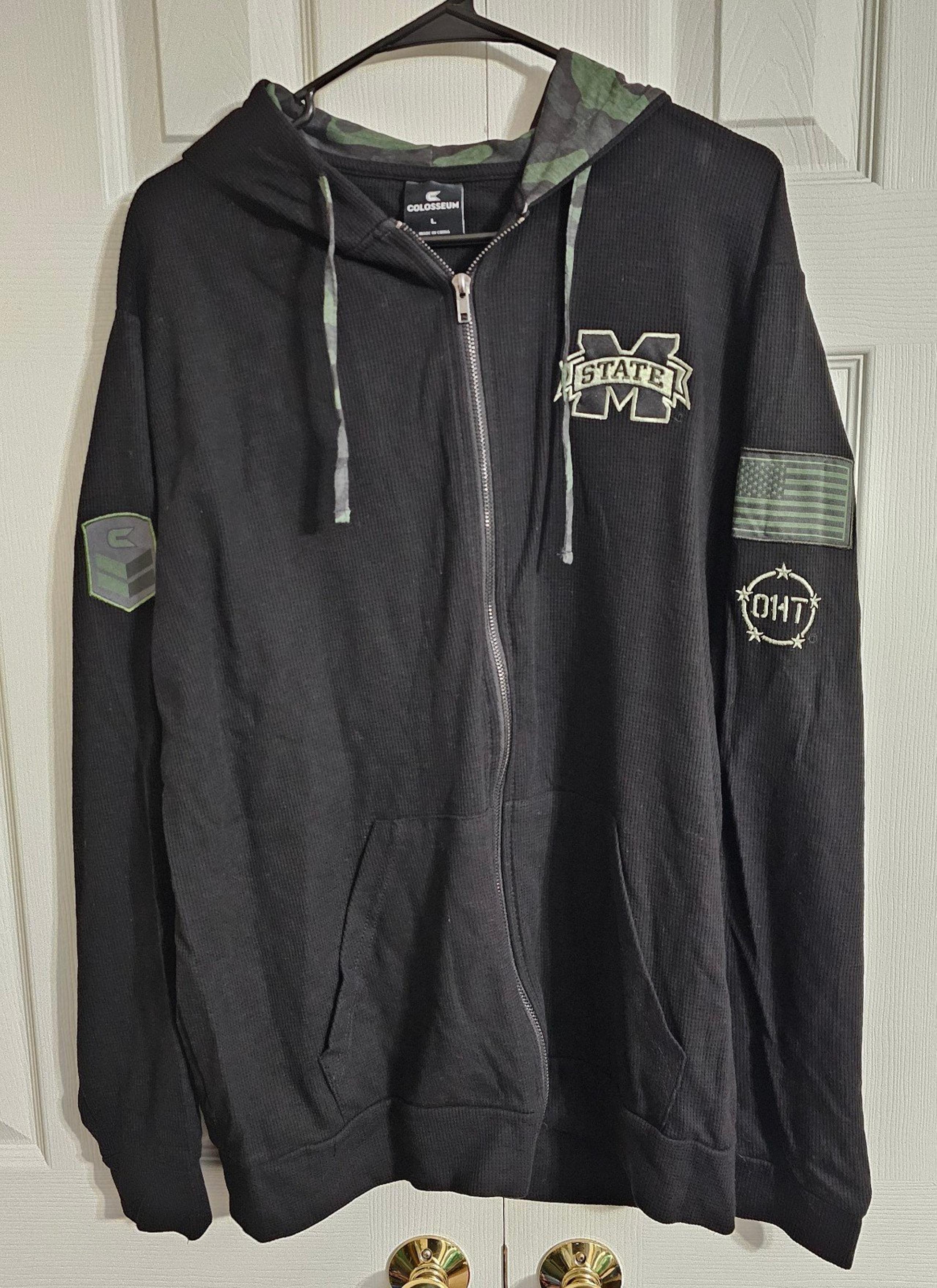 Mississippi State Colosseum OHT Lightweight Waffle Full-Zip Hoodie Sz Large NWT