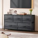 [BLACK] Dresser with 5 Drawers - Fabric Storage Organizer