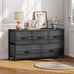 [BLACK] Dresser with 5 Drawers - Fabric Storage Organizer