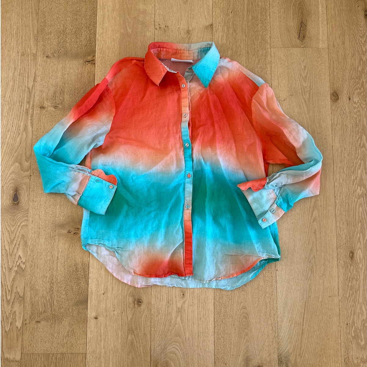 The Wolf Gang - Hermosa Blouse in Blue Orange Green & Red