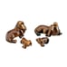 Hagen Renaker Vintage Retired Miniature Figurine Walrus Family of Four