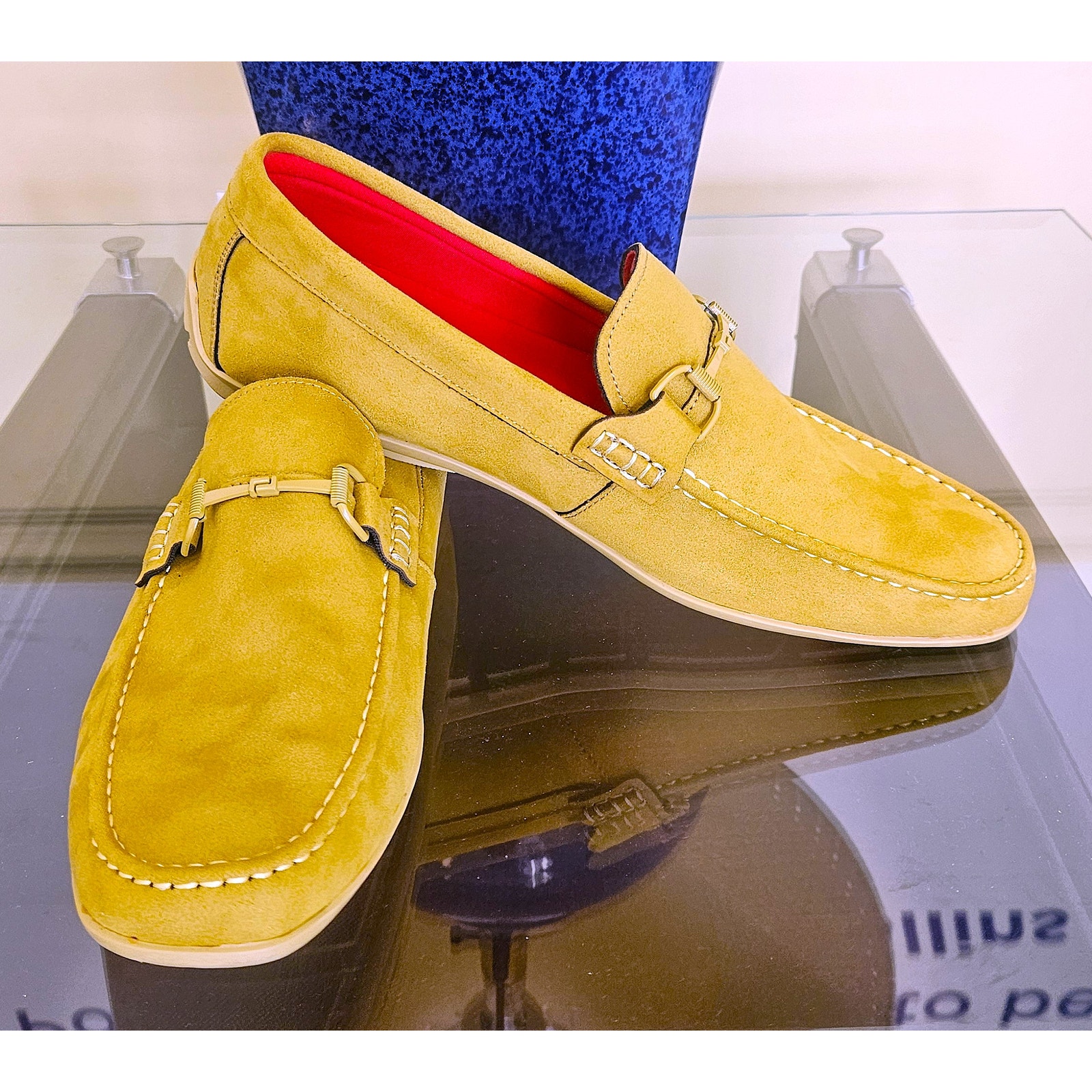 Tanyo Vito Men's Loafers Driving Shoes Lime Green Chartruese US Size 13
