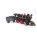 Antique Cast Iron Toy Train Steam Locomotive #50 Engine and Coal Car